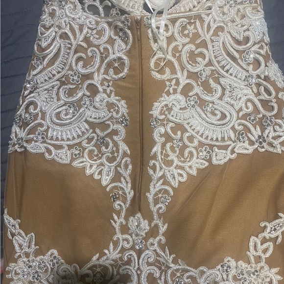 GALANNI EUDORA MIDI DRESS CREAM/NUDE - Picture 13 of 17